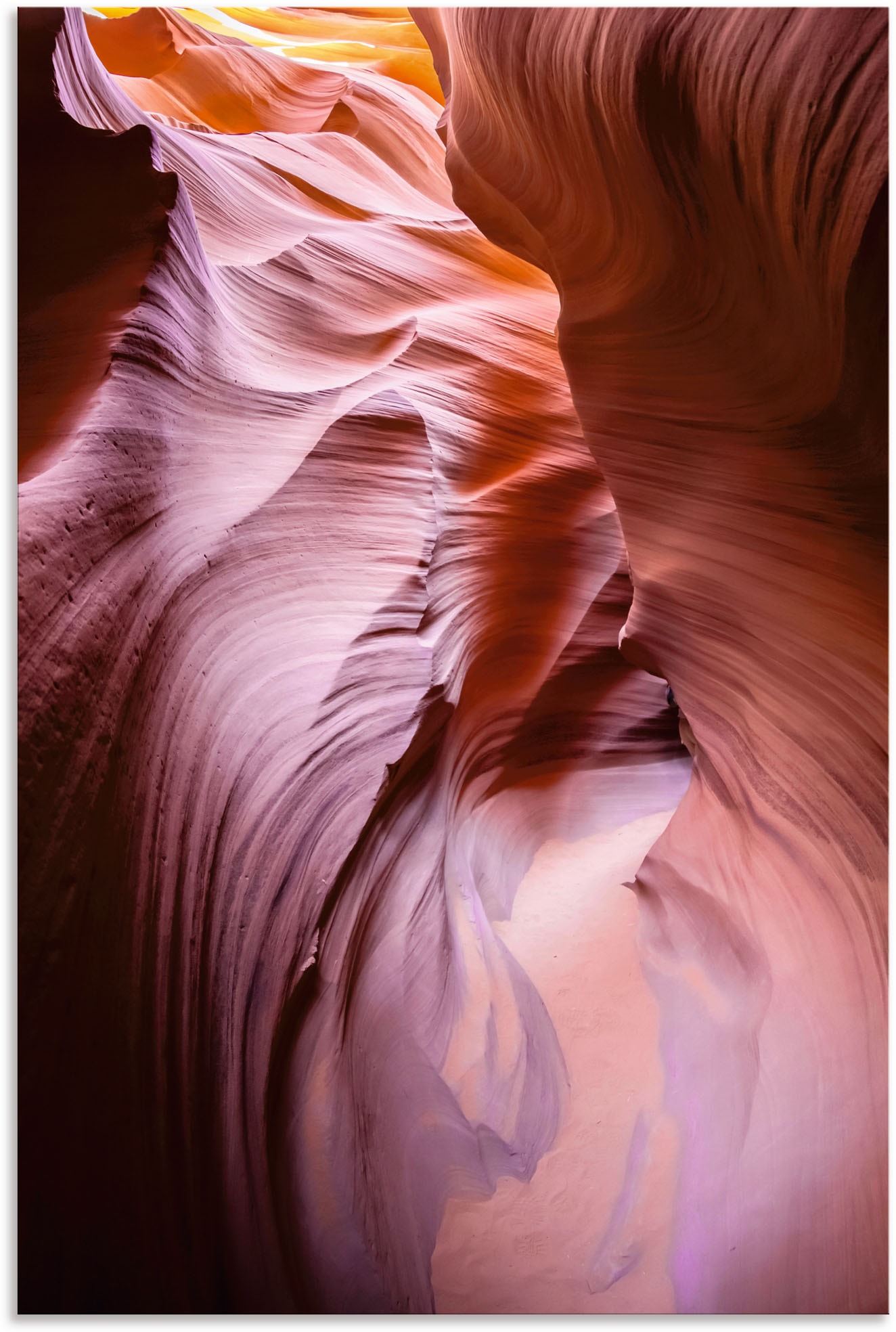 Artland Wandbild »Schmale Pfade durch den Antelope Canyon«, Bilder von Amerika, (1 St.), als Alubild, Leinwandbild, Wandaufkleber oder Poster in versch. Grössen von Artland