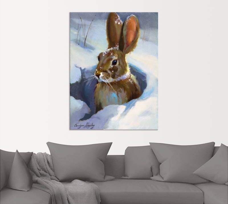 Artland Wandbild »Schneehase«, Wildtiere, (1 St.), als Leinwandbild, Poster in verschied. Grössen von Artland