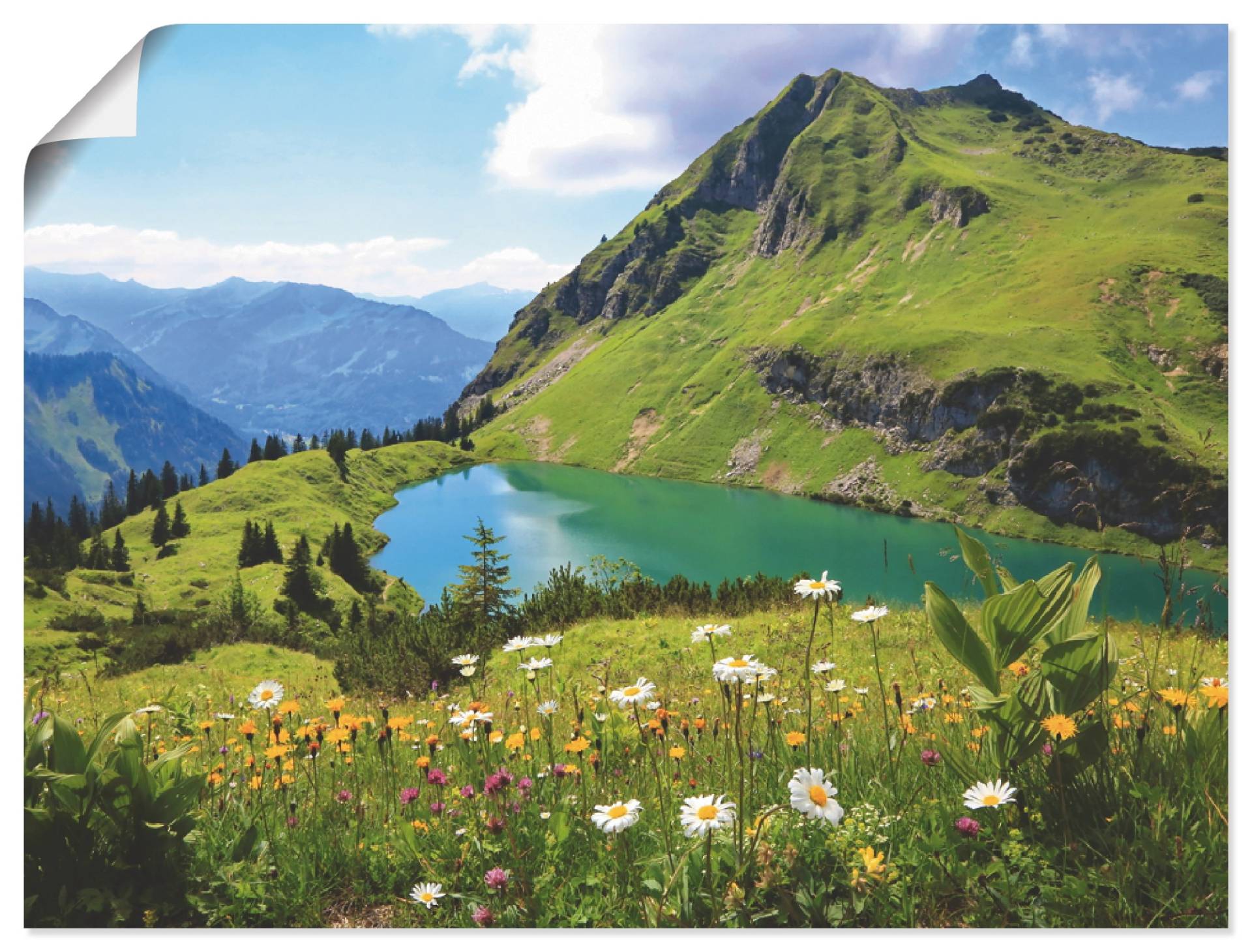 Artland Wandbild »Seealpsee«, Berge, (1 St.), als Leinwandbild, Poster, Wandaufkleber in verschied. Grössen von Artland