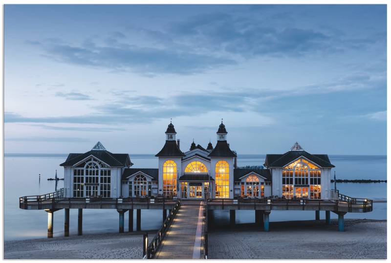 Artland Wandbild »Seebrücke Sellin«, Gebäude, (1 St.), als Alubild, Outdoorbild, Leinwandbild in verschied. Grössen von Artland