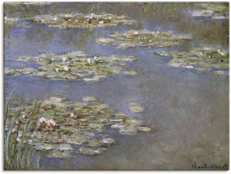 Artland Leinwandbild »Seerosen. Um 1905«, Blumen, (1 St.), auf Keilrahmen gespannt von Artland