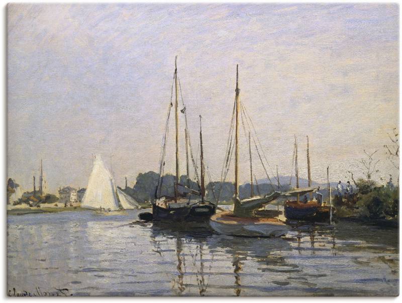 Artland Leinwandbild »Segelboote in Argenteuil. Gegen 1872/73«, Boote & Schiffe, (1 St.), auf Keilrahmen gespannt von Artland