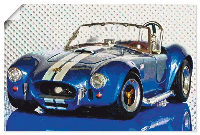 Artland Wandbild »Shelby Cobra blau«, Auto, (1 St.), als Leinwandbild, Poster in verschied. Grössen von Artland