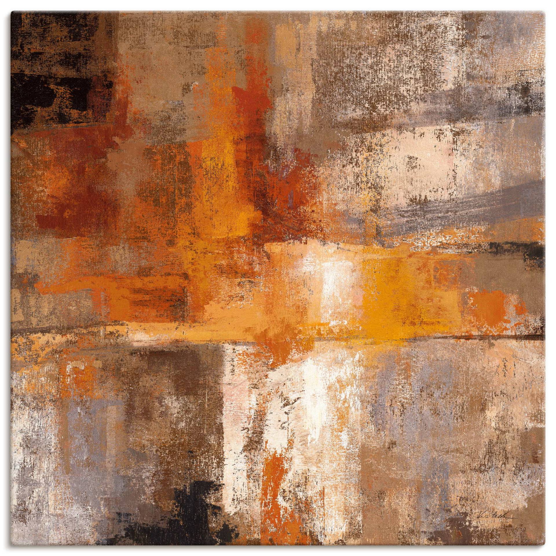 Artland Wandbild »Silber und Bernstein Ernte«, Gegenstandslos, (1 St.), als Leinwandbild, Poster in verschied. Grössen Artland Wandbild »Silber und Bernstein Ernte«, Gegenstandslos, (1 St.), als Leinwandbild, Poster in verschied. Grössen von Artland