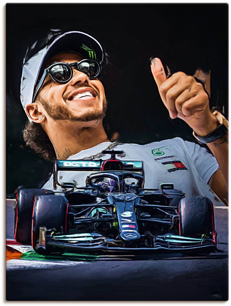 Artland Wandbild »Sir Lewis Hamilton alias LH44«, Auto, (1 St.), als Alubild, Outdoorbild, Leinwandbild, Poster in verschied. Grössen von Artland