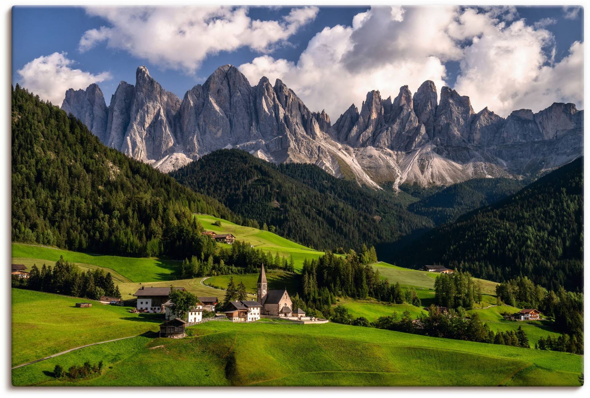 Artland Wandbild »Sommer in Südtirol«, Berge & Alpenbilder, (1 St.), als Alubild, Leinwandbild, Wandaufkleber oder Poster in versch. Grössen von Artland