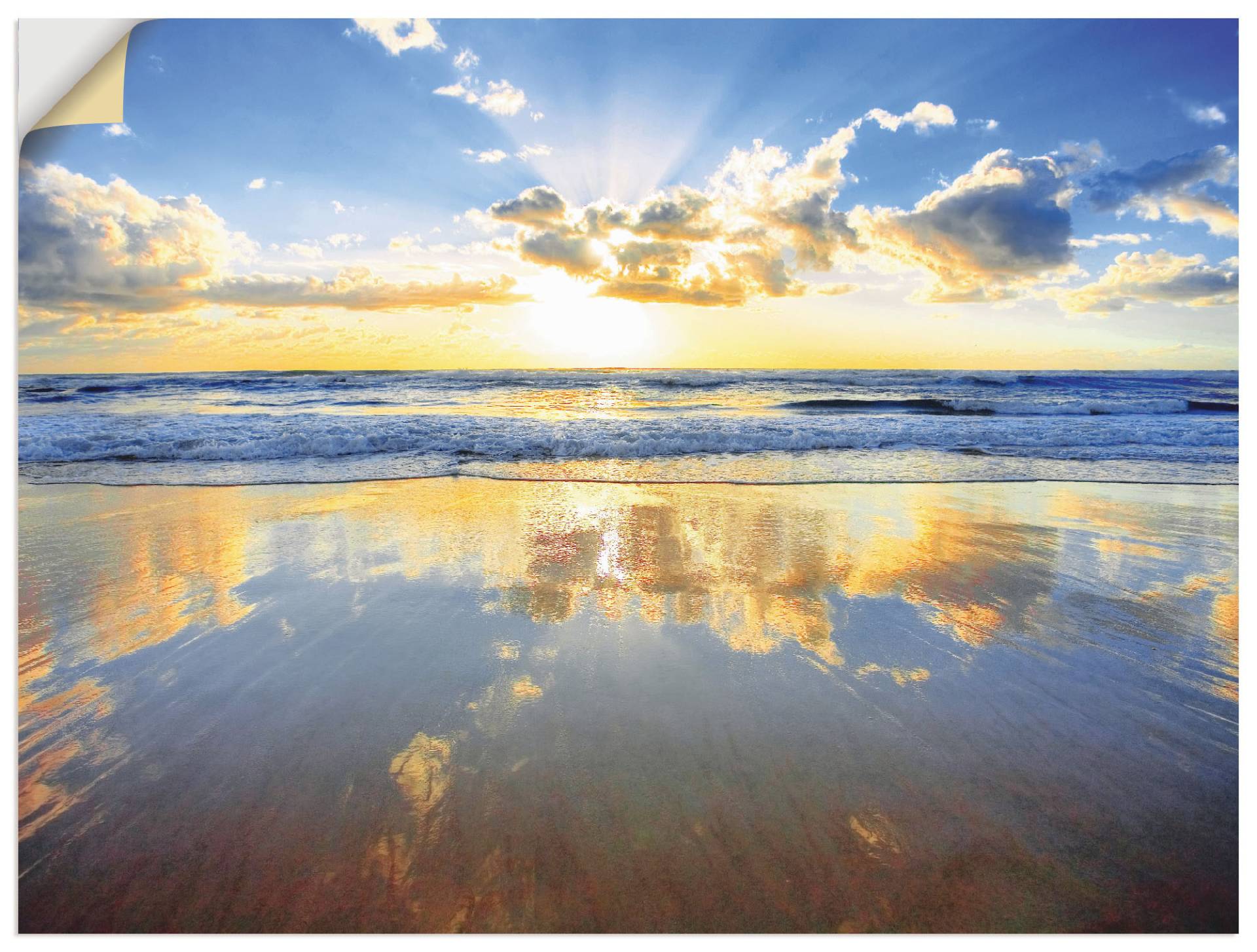 Artland Wandbild »Sonnenaufgang über dem Ozean«, Himmel, (1 St.), als Alubild, Outdoorbild, Leinwandbild, Poster, Wandaufkleber von Artland