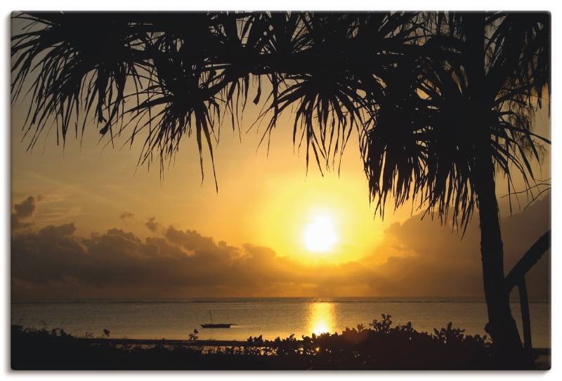 Artland Leinwandbild »Sonnenaufgang«, Afrika, (1 St.), auf Keilrahmen gespannt von Artland