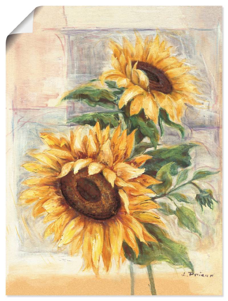 Artland Wandbild »Sonnenblumen II«, Blumen, (1 St.), als Alubild, Outdoorbild, Leinwandbild, Poster, Wandaufkleber von Artland