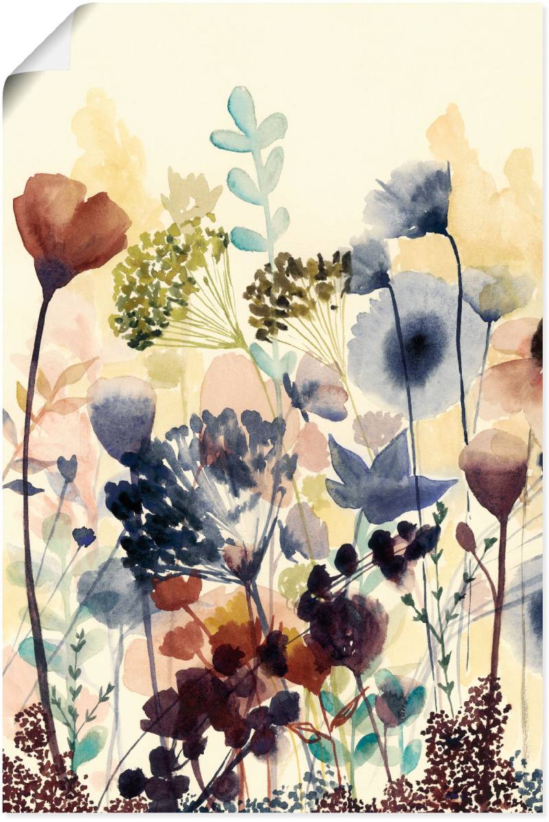 Artland Wandbild »Sonnengetrocknete Blüten I«, Blumenwiese, (1 St.), als Alubild, Outdoorbild, Leinwandbild, Poster, Wandaufkleber von Artland