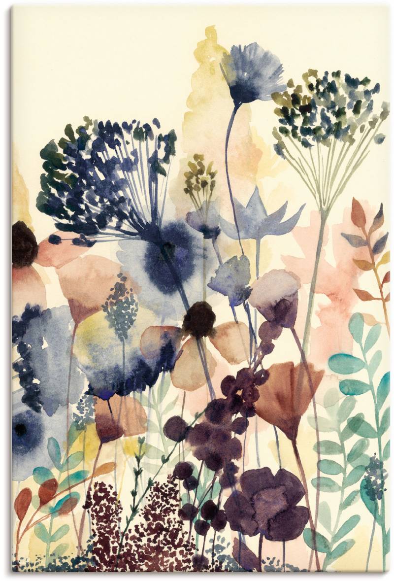 Artland Wandbild »Sonnengetrocknete Blüten II«, Blumenwiese, (1 St.), als Leinwandbild, Poster in verschied. Grössen von Artland