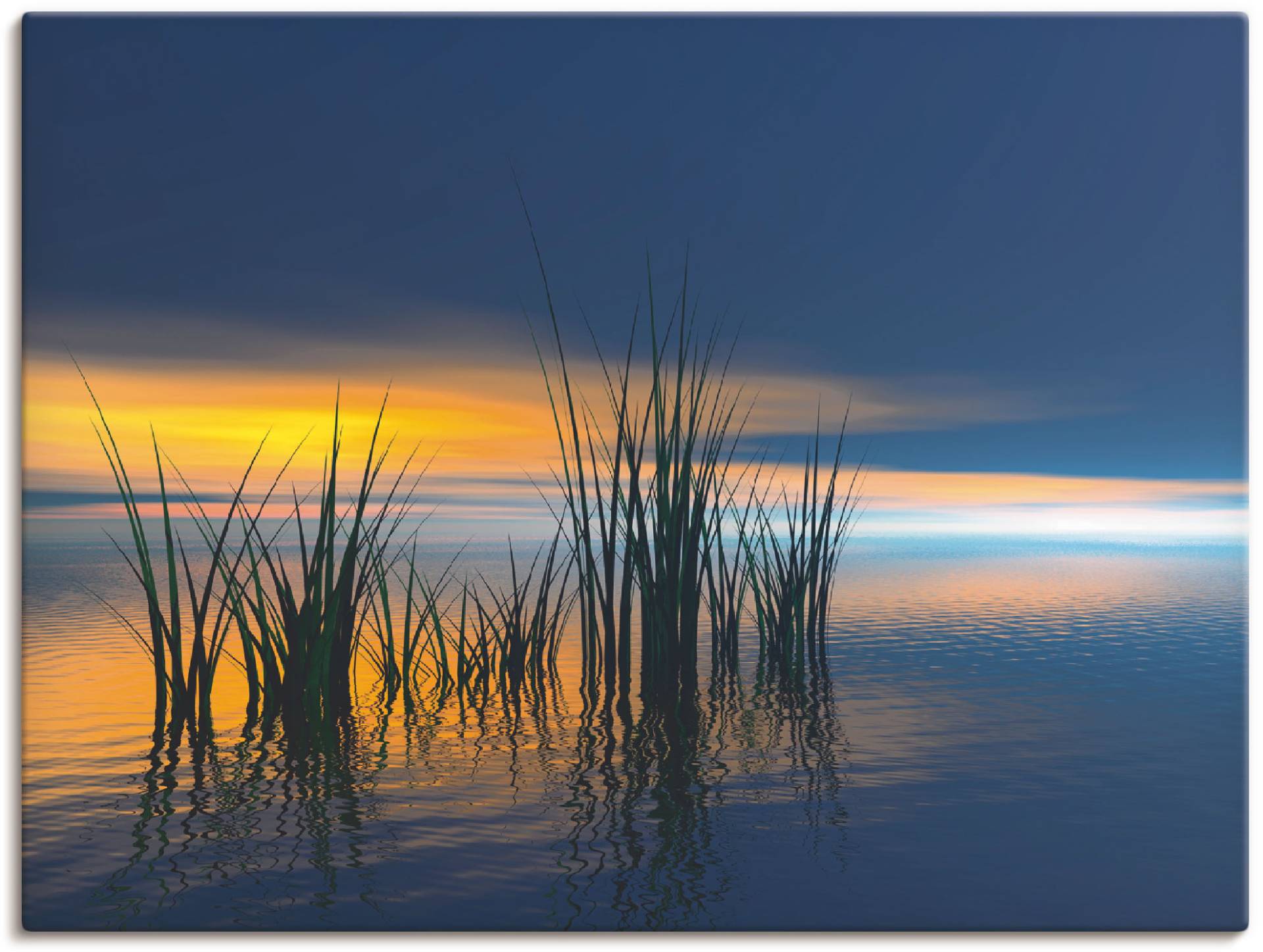 Artland Wandbild »Sonnenuntergang III«, Gewässer, (1 St.), als Leinwandbild, Wandaufkleber in verschied. Grössen von Artland