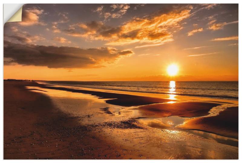 Artland Wandbild »Sonnenuntergang am Mittelmeer«, Strand, (1 St.), als Leinwandbild, Poster, Wandaufkleber in verschied. Grössen von Artland