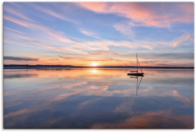 Artland Wandbild »Sonnenuntergang am Starnberger See II«, (1 St.), in vielen Grössen & Produktarten von Artland