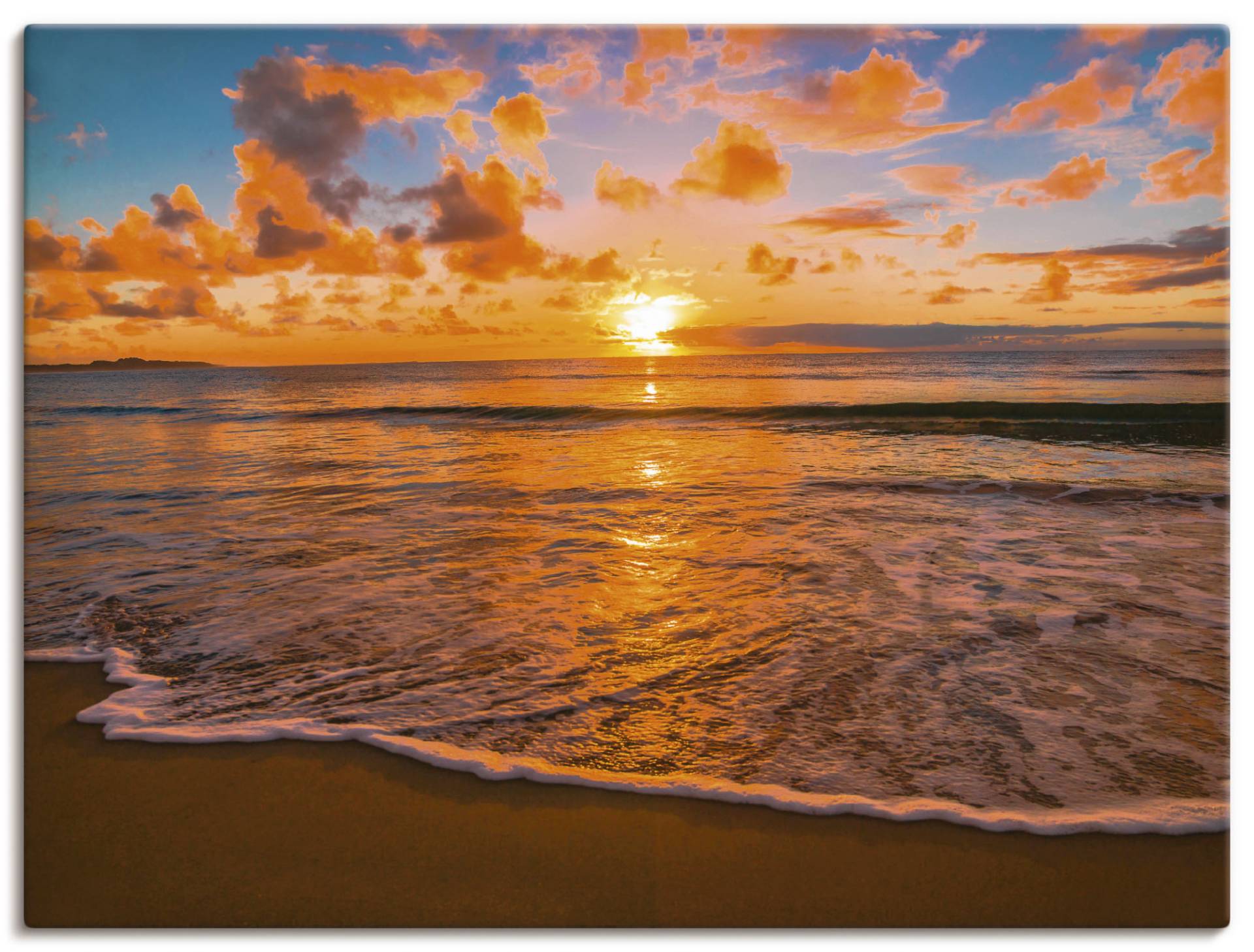 Artland Wandbild »Sonnenuntergang am Strand«, Sonnenaufgang & -untergang, (1 St.), als Leinwandbild, Poster in verschied. Grössen von Artland