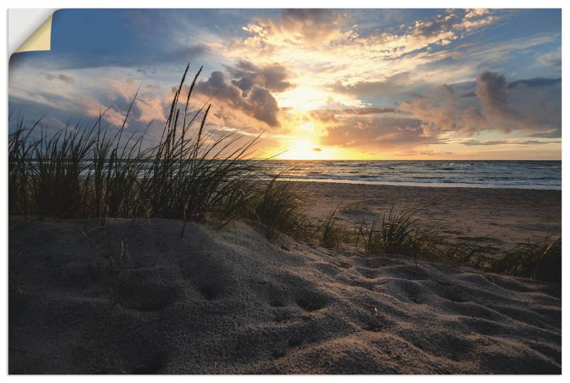 Artland Wandbild »Sonnenuntergang an der Ostsee«, Strand, (1 St.), als Leinwandbild in verschied. Grössen von Artland