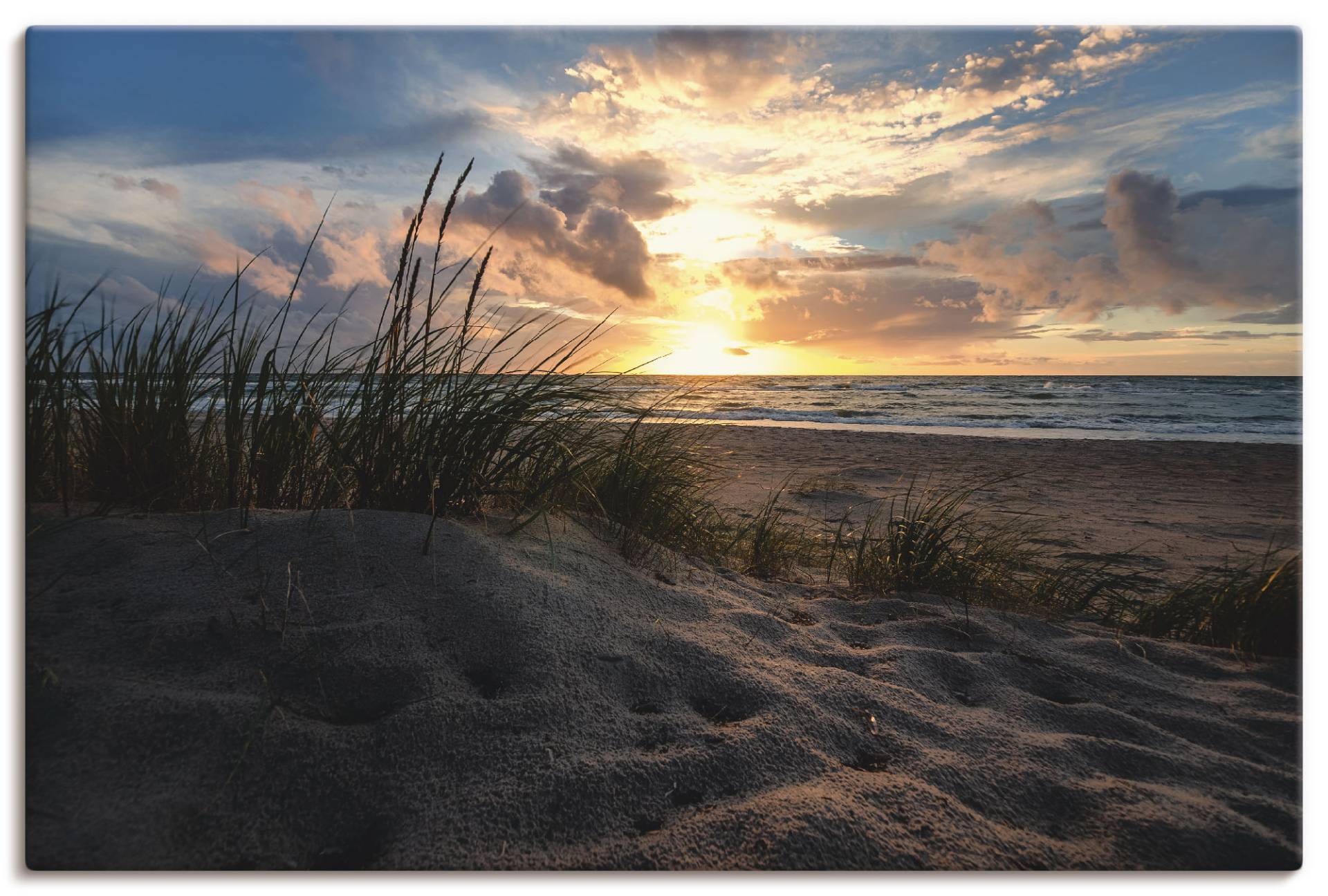 Artland Wandbild »Sonnenuntergang an der Ostsee«, Strand, (1 St.), als Leinwandbild in verschied. Grössen von Artland