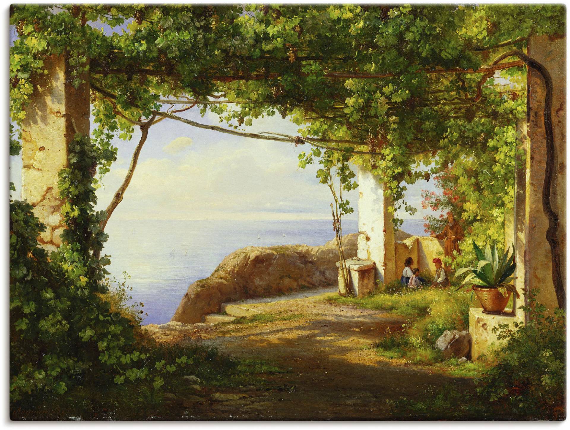 Artland Wandbild »Sorrento. 1875«, Garten, (1 St.), als Leinwandbild in verschied. Grössen von Artland