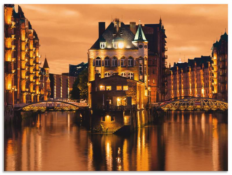 Artland Wandbild »Speicherstadt in Hamburg«, Deutschland, (1 St.), als Alubild, Outdoorbild, Leinwandbild in verschied. Grössen von Artland