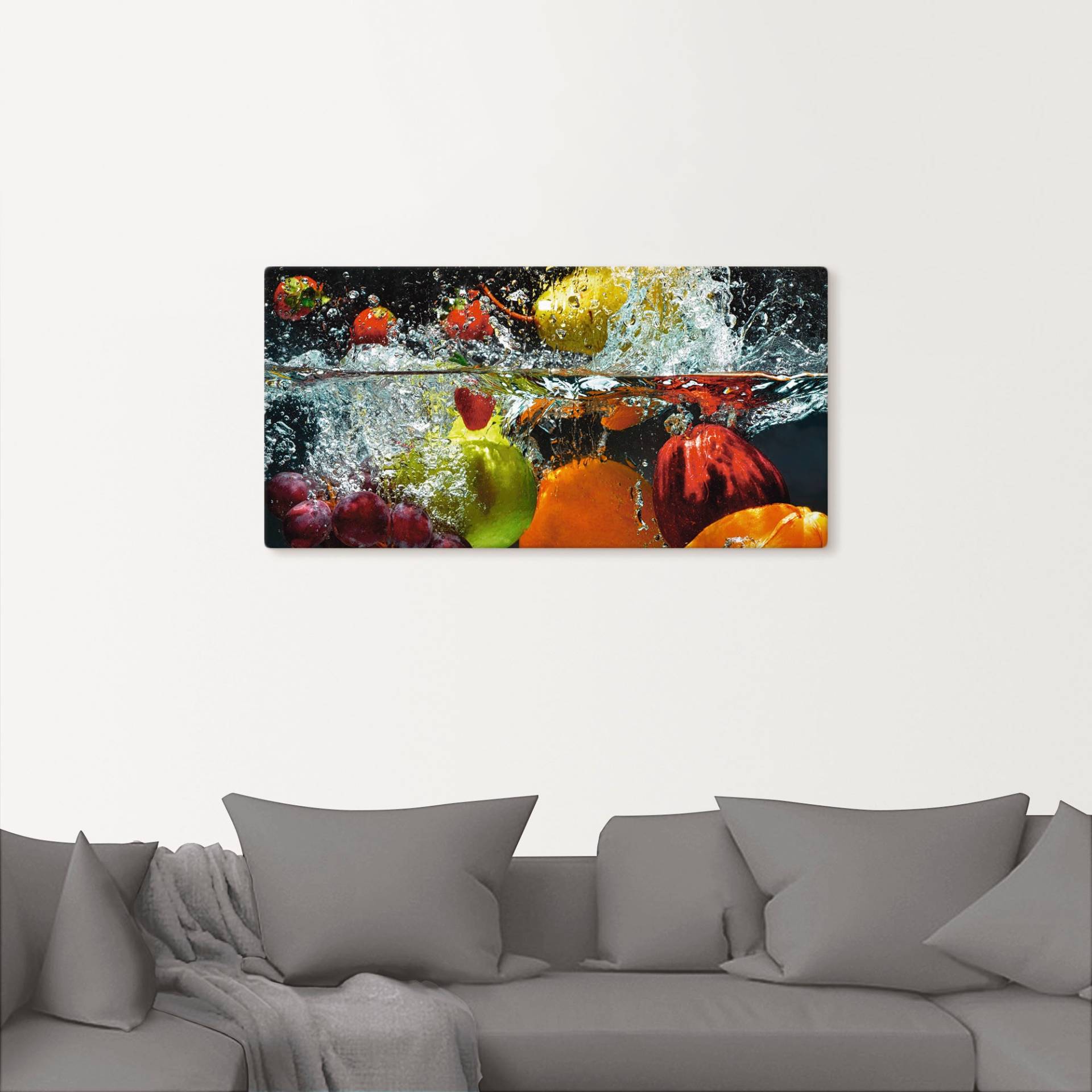 Artland Wandbild »Spritzendes Obst auf dem Wasser«, Lebensmittel, (1 St.), als Leinwandbild, Wandaufkleber in verschied. Grössen Artland Wandbild »Spritzendes Obst auf dem Wasser«, Lebensmittel, (1 St.), als Leinwandbild, Wandaufkleber in verschied. Grössen von Artland