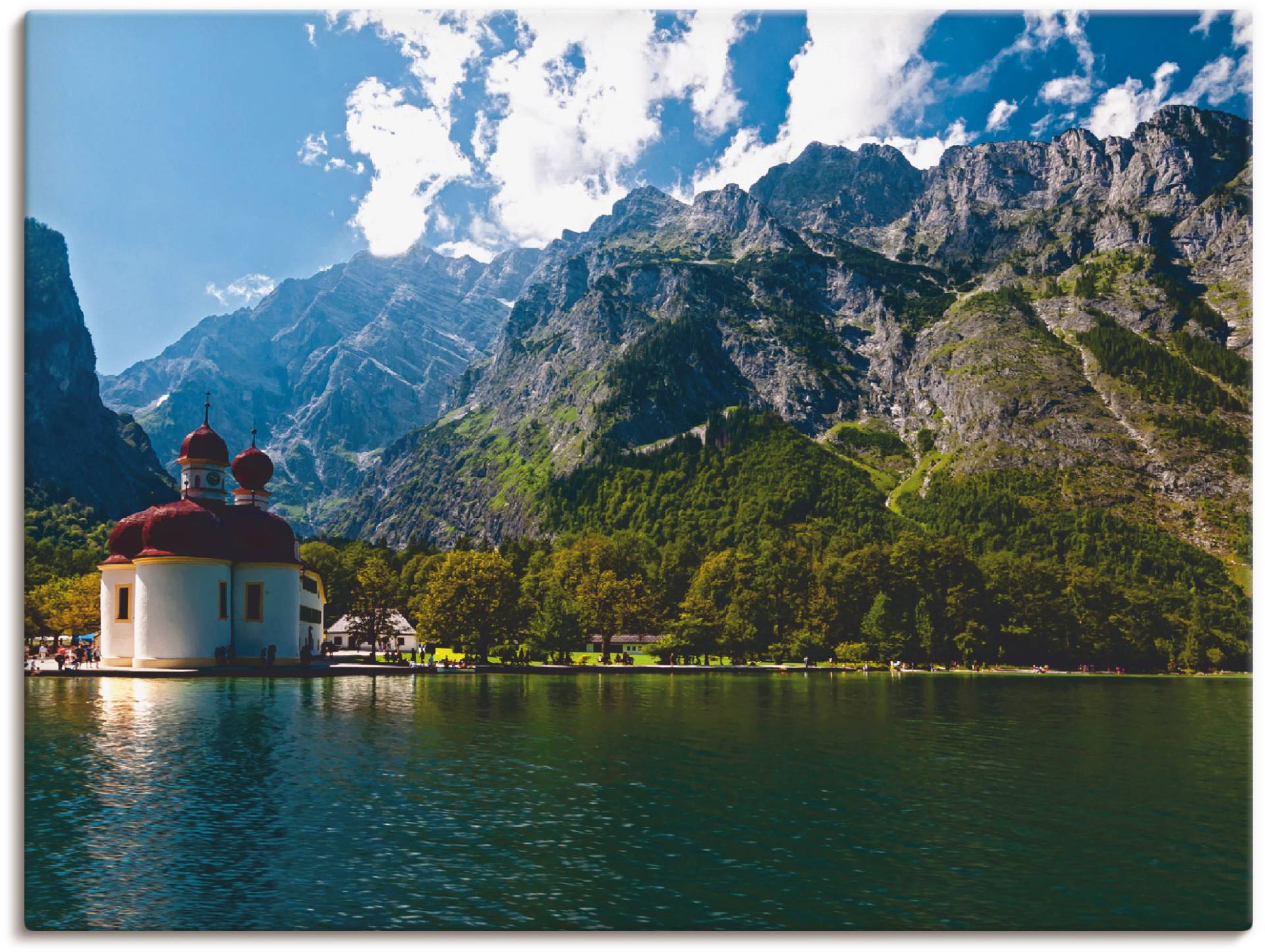 Artland Wandbild »St. Bartholomä (Königssee) I«, Berge, (1 St.), als Leinwandbild, Poster, Wandaufkleber in verschied. Grössen von Artland