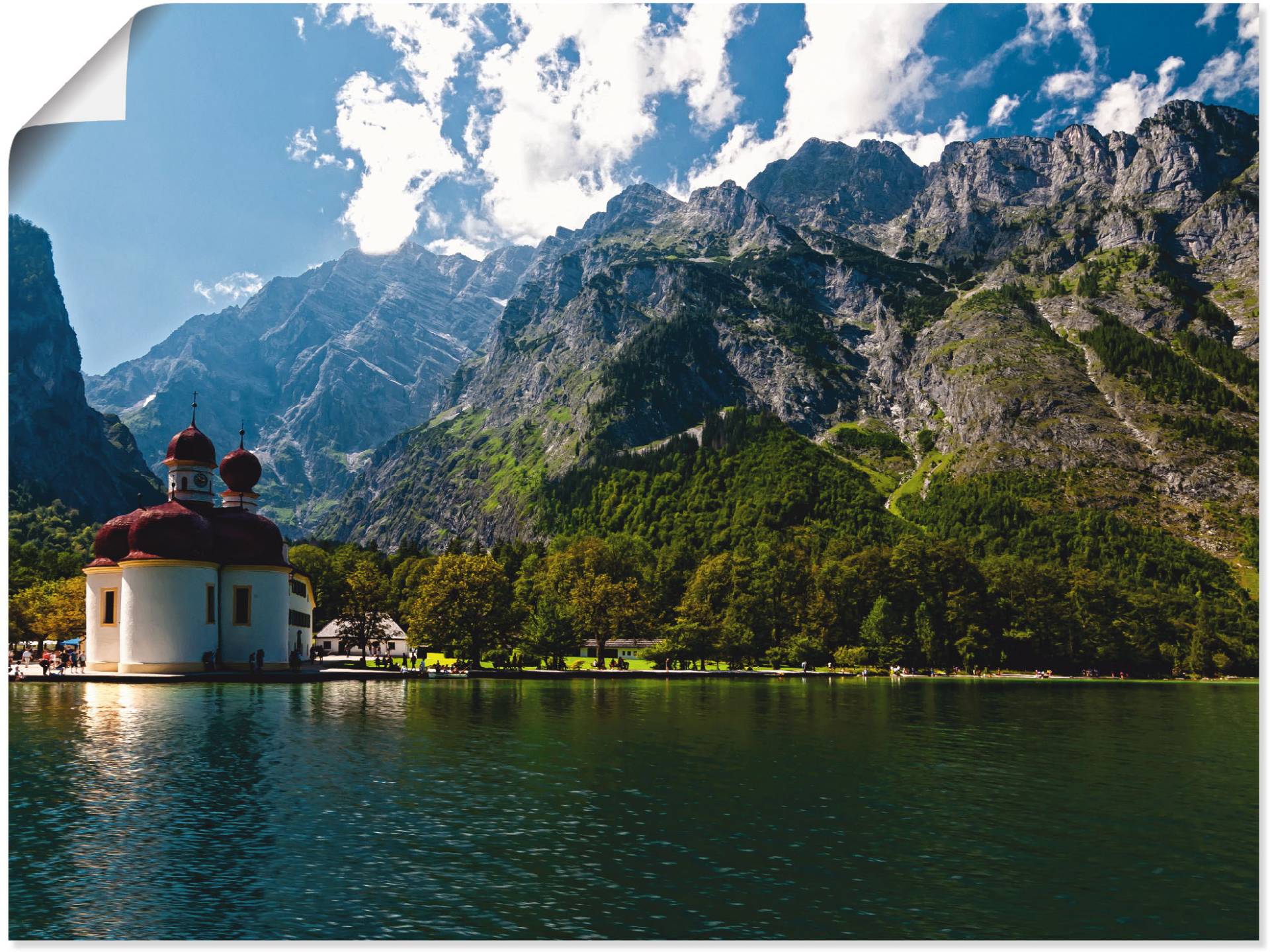 Artland Wandbild »St. Bartholomä (Königssee) I«, Berge, (1 St.), als Leinwandbild, Poster, Wandaufkleber in verschied. Grössen von Artland