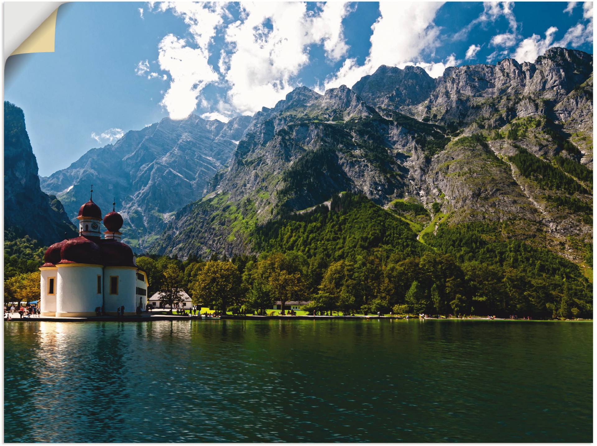 Artland Wandbild »St. Bartholomä (Königssee) I«, Berge, (1 St.), als Leinwandbild, Poster, Wandaufkleber in verschied. Grössen von Artland