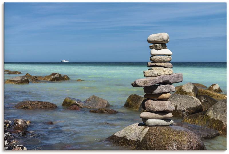 Artland Wandbild »Steine an der Küste der Ostsee«, Gewässer, (1 St.), als Alubild, Outdoorbild, Wandaufkleber in verschied. Grössen von Artland