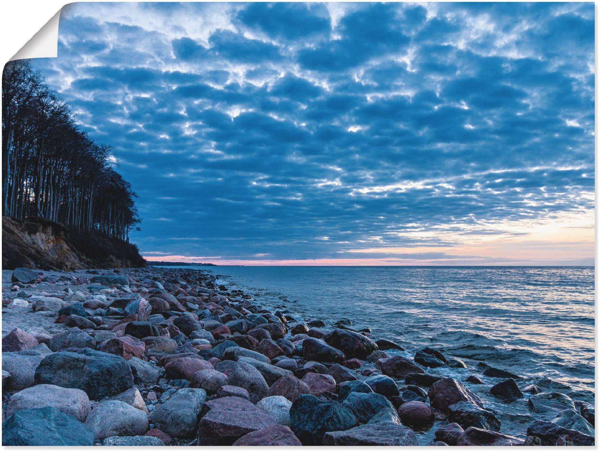 Artland Wandbild »Steine an der Küste der Ostsee«, Küste, (1 St.), als Leinwandbild, Wandaufkleber in verschied. Grössen von Artland