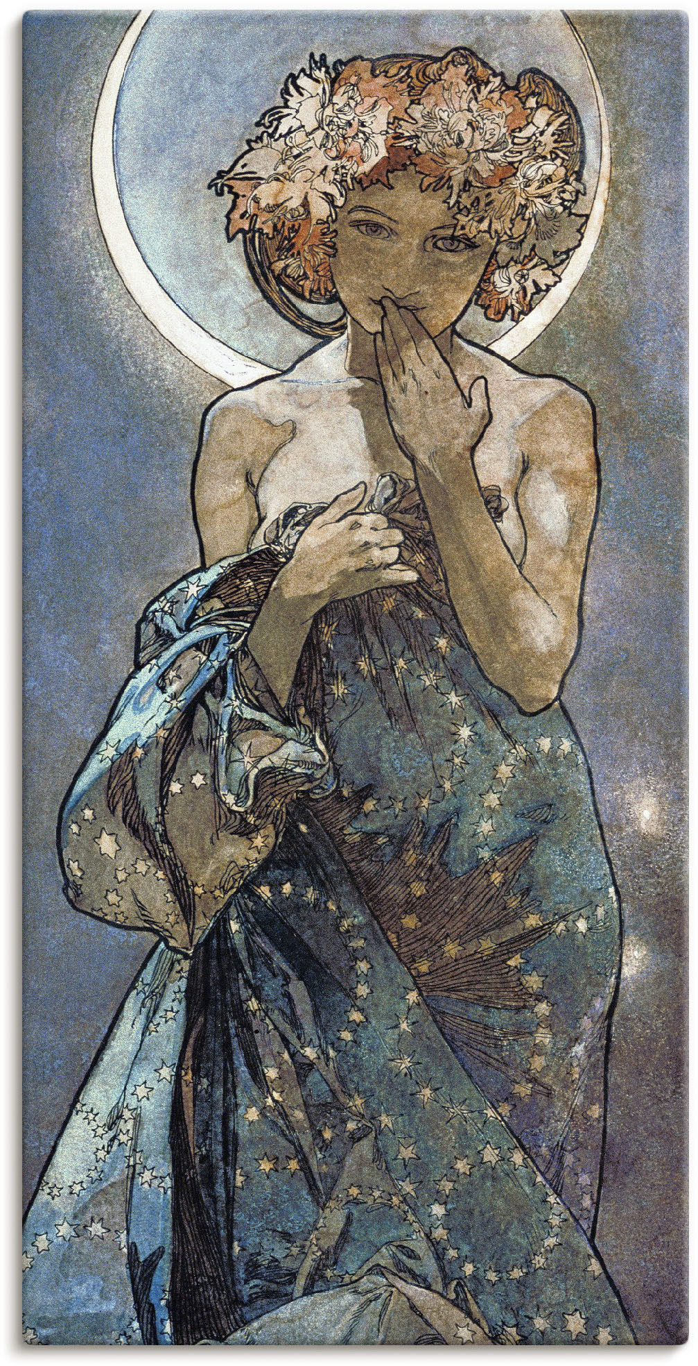 Artland Wandbild »Sterne Der Mond 1902«, Frau, (1 St.), als Alubild, Outdoorbild, Leinwandbild, Poster, Wandaufkleber von Artland