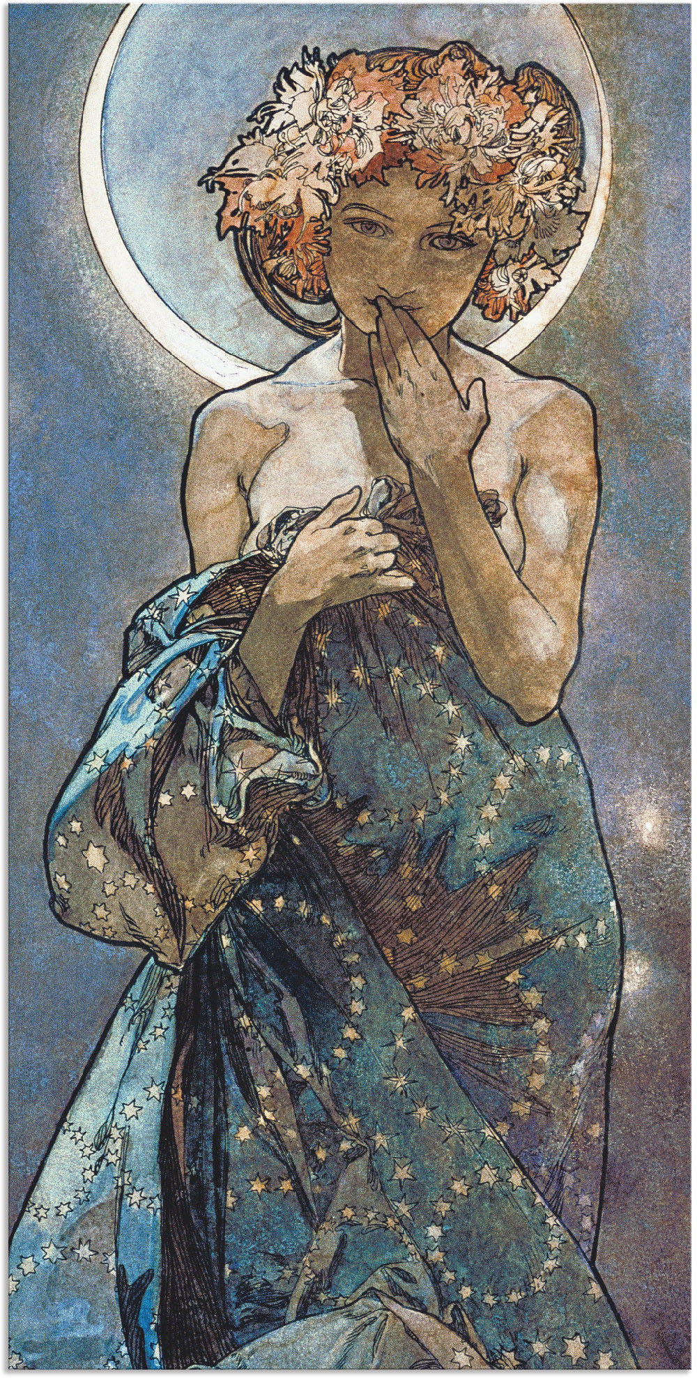 Artland Wandbild »Sterne Der Mond 1902«, Frau, (1 St.), als Alubild, Outdoorbild, Leinwandbild, Poster, Wandaufkleber von Artland