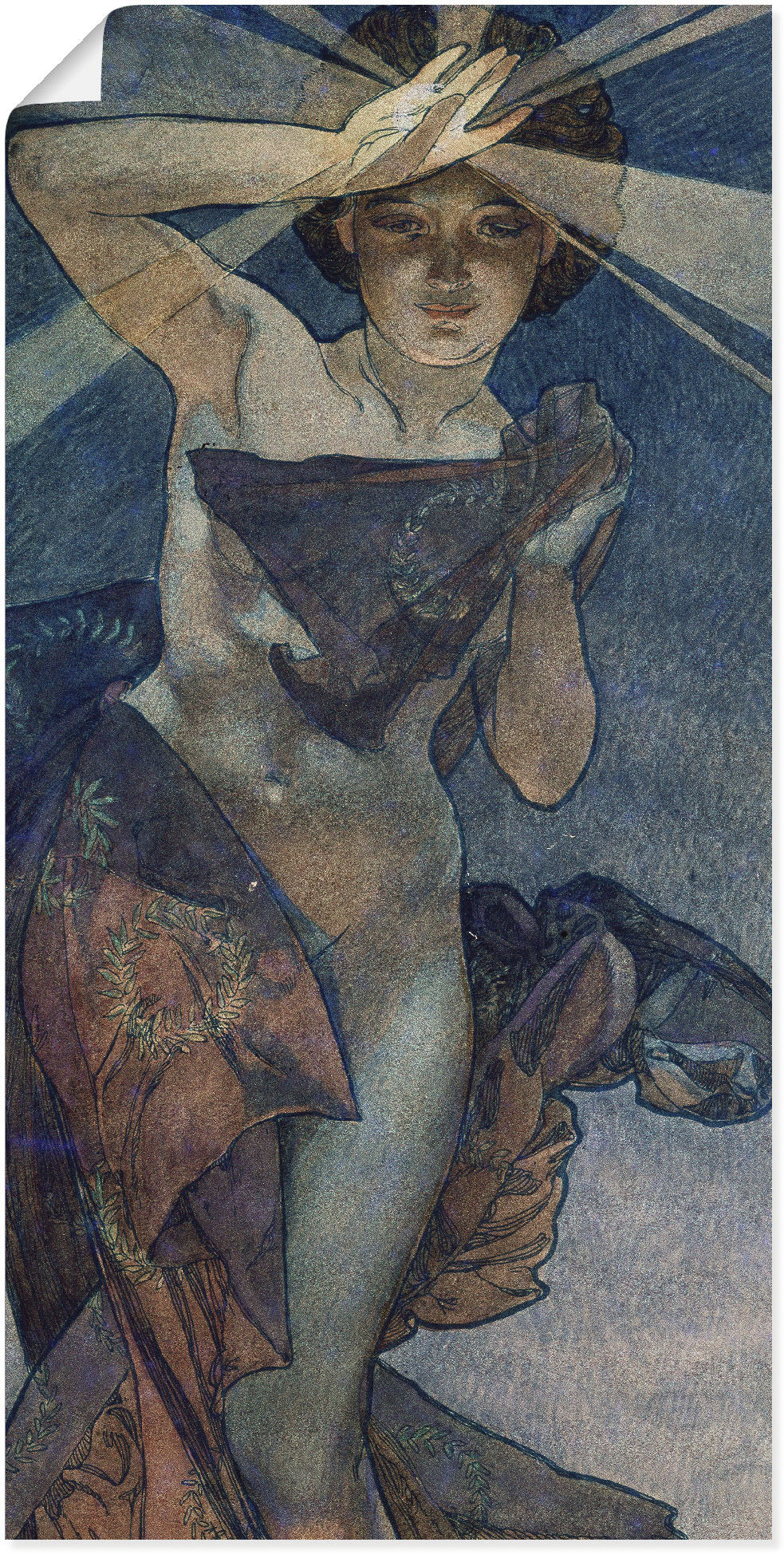 Artland Wandbild »Sterne Der Morgenstern 1902«, Frau, (1 St.), als Alubild, Outdoorbild, Leinwandbild, Poster in verschied. Grössen von Artland