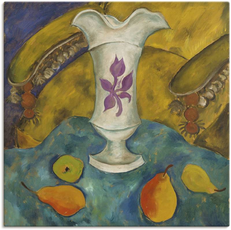 Artland Wandbild »Stillleben mit weisser Vase und Früchten«, Arrangements, (1 St.), als Alubild, Leinwandbild, Wandaufkleber oder Poster in versch. Grössen von Artland