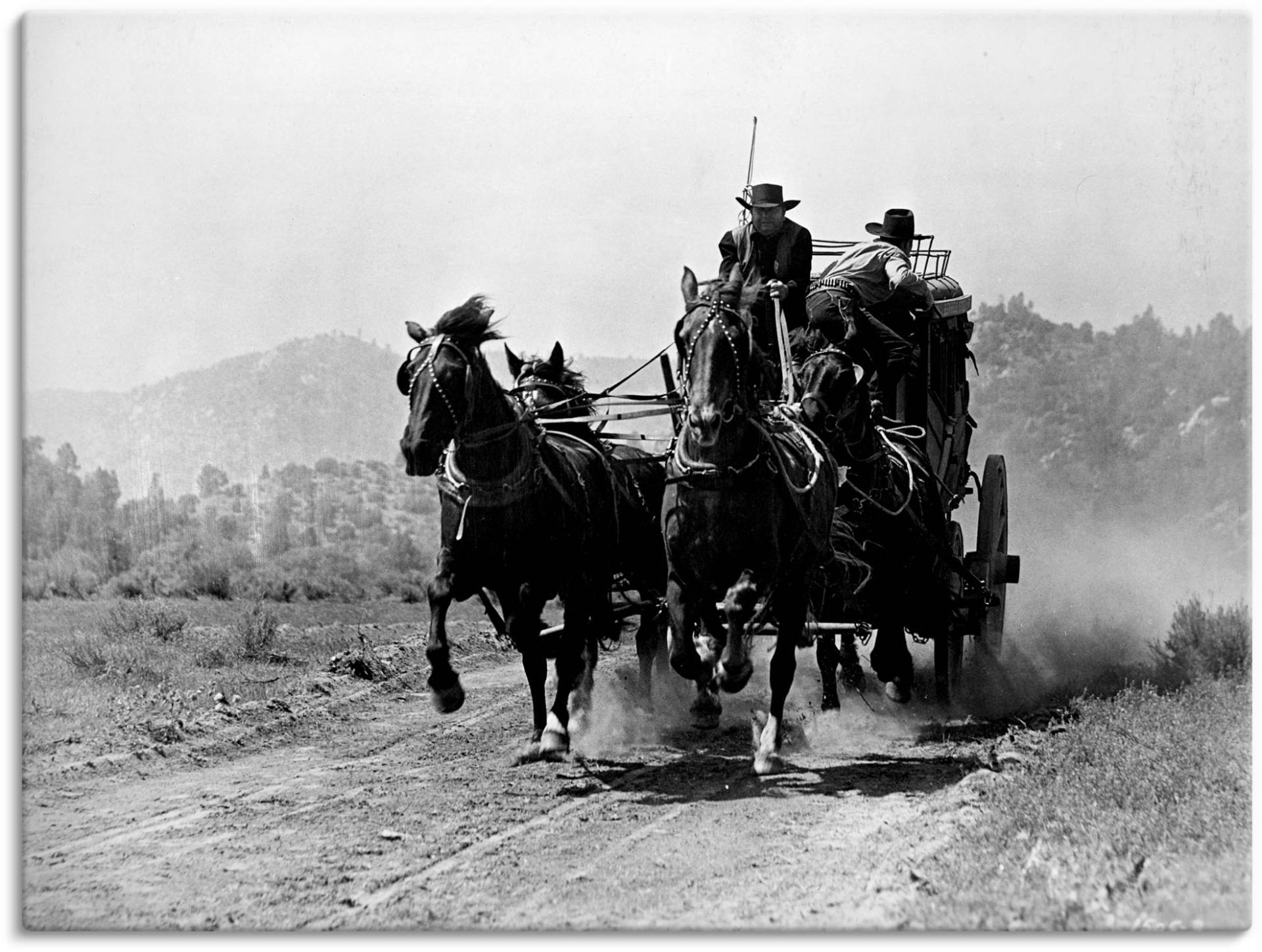 Artland Wandbild »Stummfilm Western«, Film, (1 St.), als Leinwandbild, Wandaufkleber in verschied. Grössen von Artland