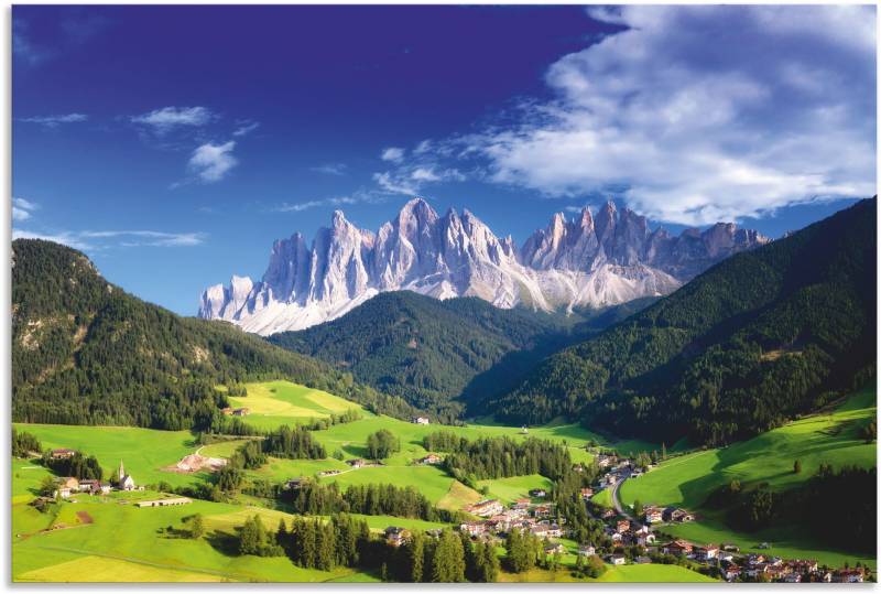 Artland Wandbild »Südtirol«, Berge & Alpenbilder, (1 St.), als Alubild, Leinwandbild, Wandaufkleber oder Poster in versch. Grössen von Artland