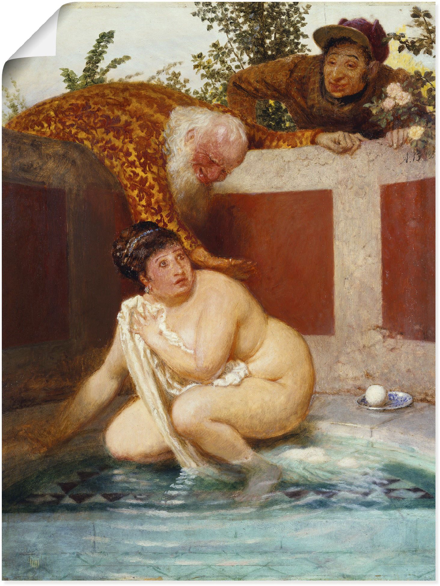 Artland Wandbild »Susanna im Bade. 1888«, Frau, (1 St.), als Leinwandbild, Poster in verschied. Grössen von Artland