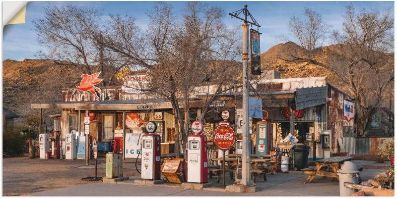 Artland Wandbild »Tankstelle an der Route 66 in Arizona«, Gebäude, (1 St.), als Leinwandbild in verschied. Grössen von Artland