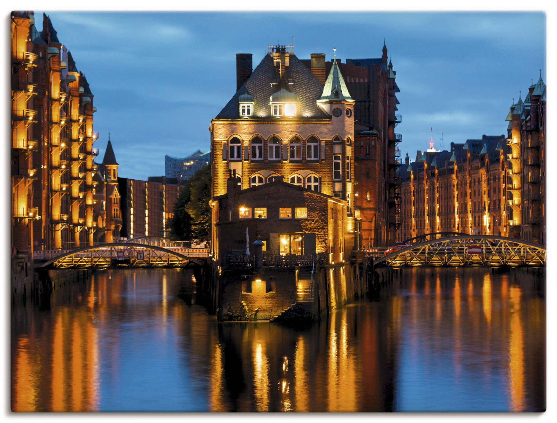 Artland Wandbild »Teil der alten Speicherstadt in Hamburg«, Deutschland, (1 St.), als Leinwandbild, Poster, Wandaufkleber in verschied. Grössen von Artland