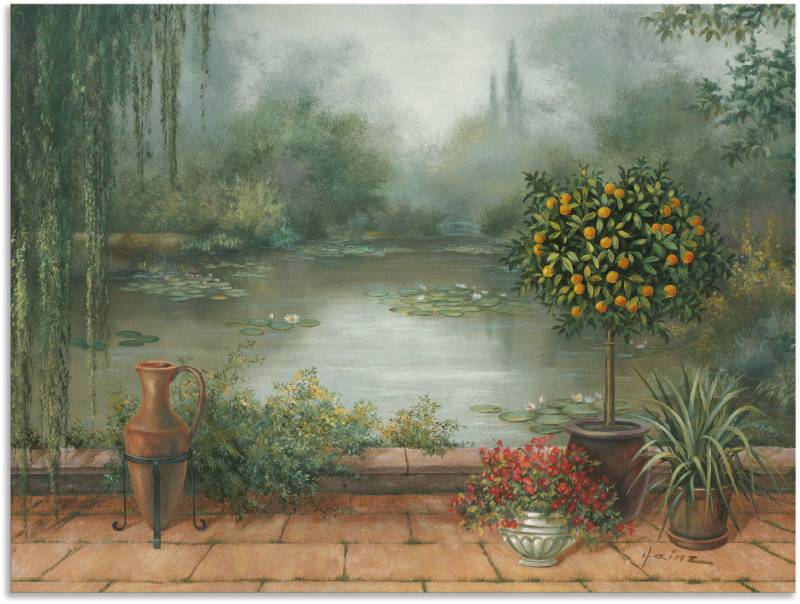 Artland Wandbild »Terrasse am See«, Gewässer, (1 St.), als Alubild, Leinwandbild, Wandaufkleber oder Poster in versch. Grössen von Artland