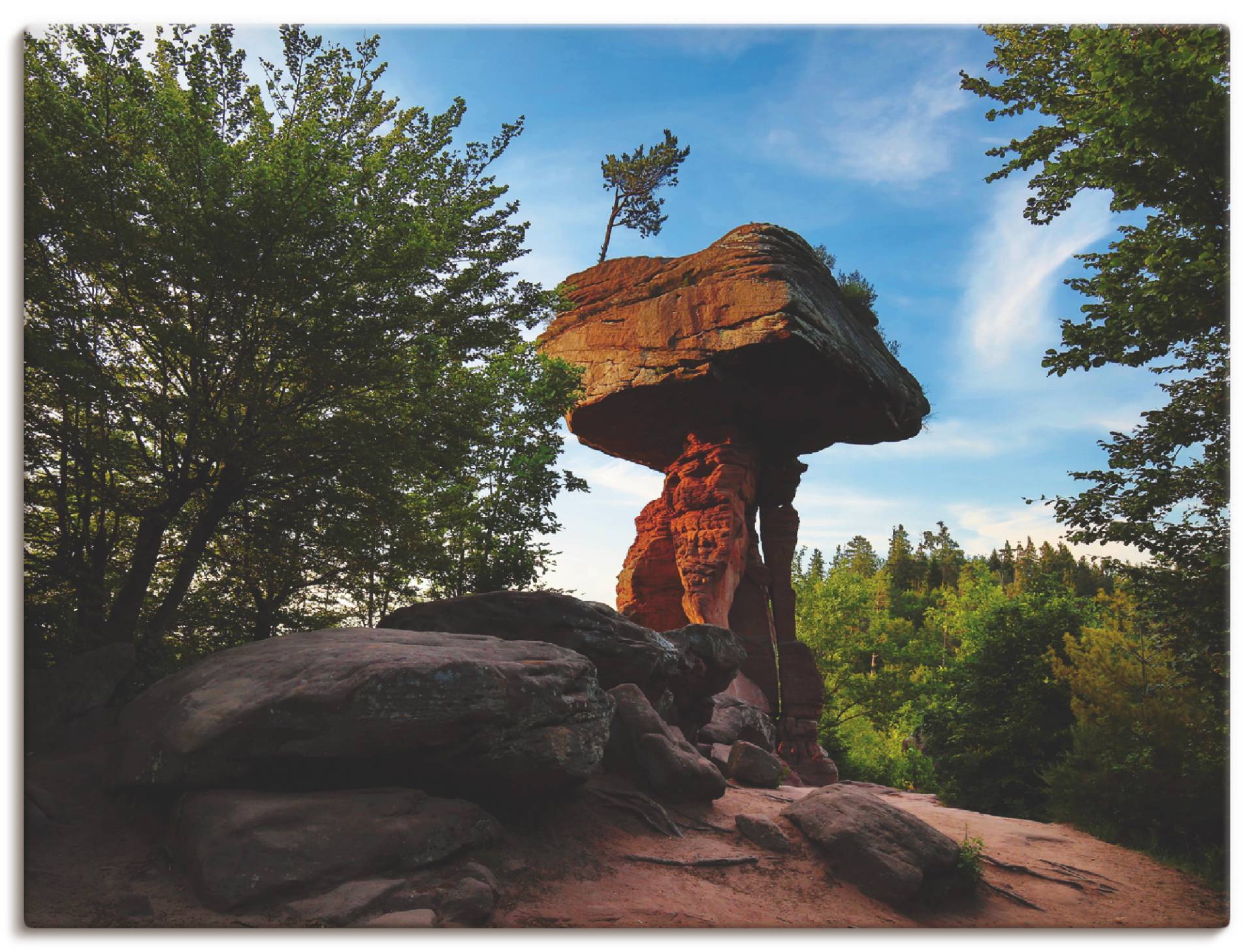 Artland Leinwandbild »Teufelstisch«, Felsen, (1 St.), auf Keilrahmen gespannt von Artland