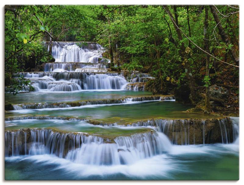 Artland Wandbild »Tiefen Wald Wasserfall«, Gewässer, (1 St.), als Leinwandbild, Poster, Wandaufkleber in verschied. Grössen von Artland