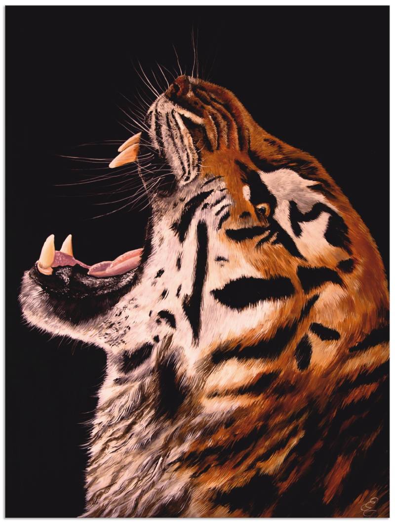 Artland Wandbild »Tiger«, Wildtiere, (1 St.), als Alubild, Leinwandbild, Wandaufkleber oder Poster in versch. Grössen von Artland