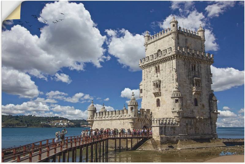 Artland Wandbild »Torre de Belem in Lissabon«, Gebäude, (1 St.), als Alubild, Leinwandbild, Wandaufkleber oder Poster in versch. Grössen von Artland