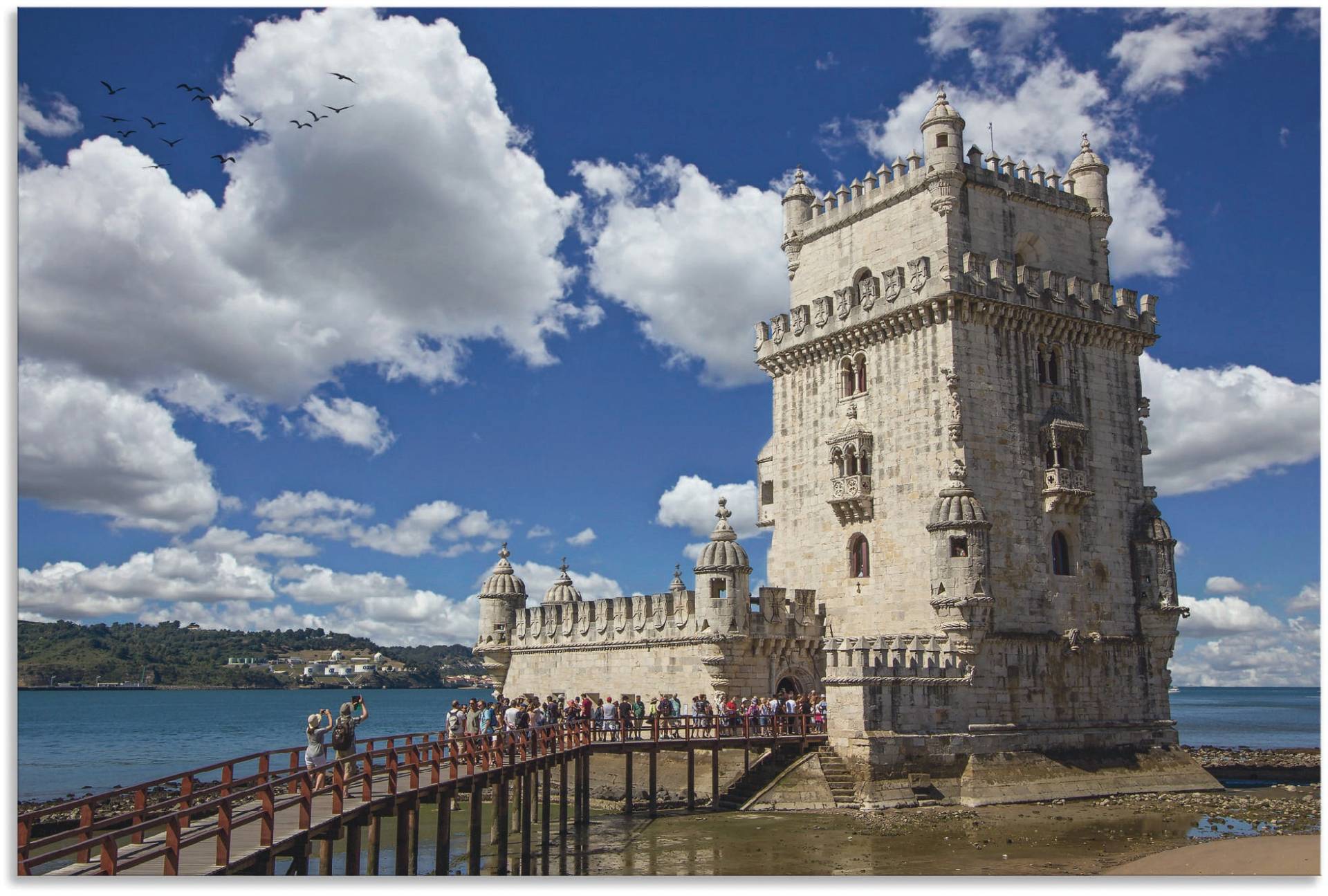 Artland Wandbild »Torre de Belem in Lissabon«, Gebäude, (1 St.), als Alubild, Leinwandbild, Wandaufkleber oder Poster in versch. Grössen von Artland