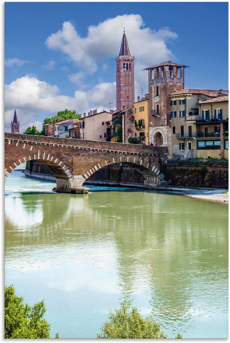 Artland Wandbild »Torre di Alberto & Sant’Anastasia«, Italien, (1 St.), als Alubild, Leinwandbild, Wandaufkleber oder Poster in versch. Grössen von Artland