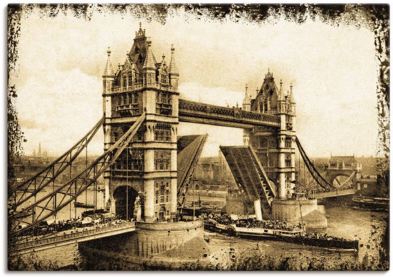 Artland Wandbild »Tower Bridge - London«, Brücken, (1 St.), als Leinwandbild, Wandaufkleber oder Poster in versch. Grössen von Artland