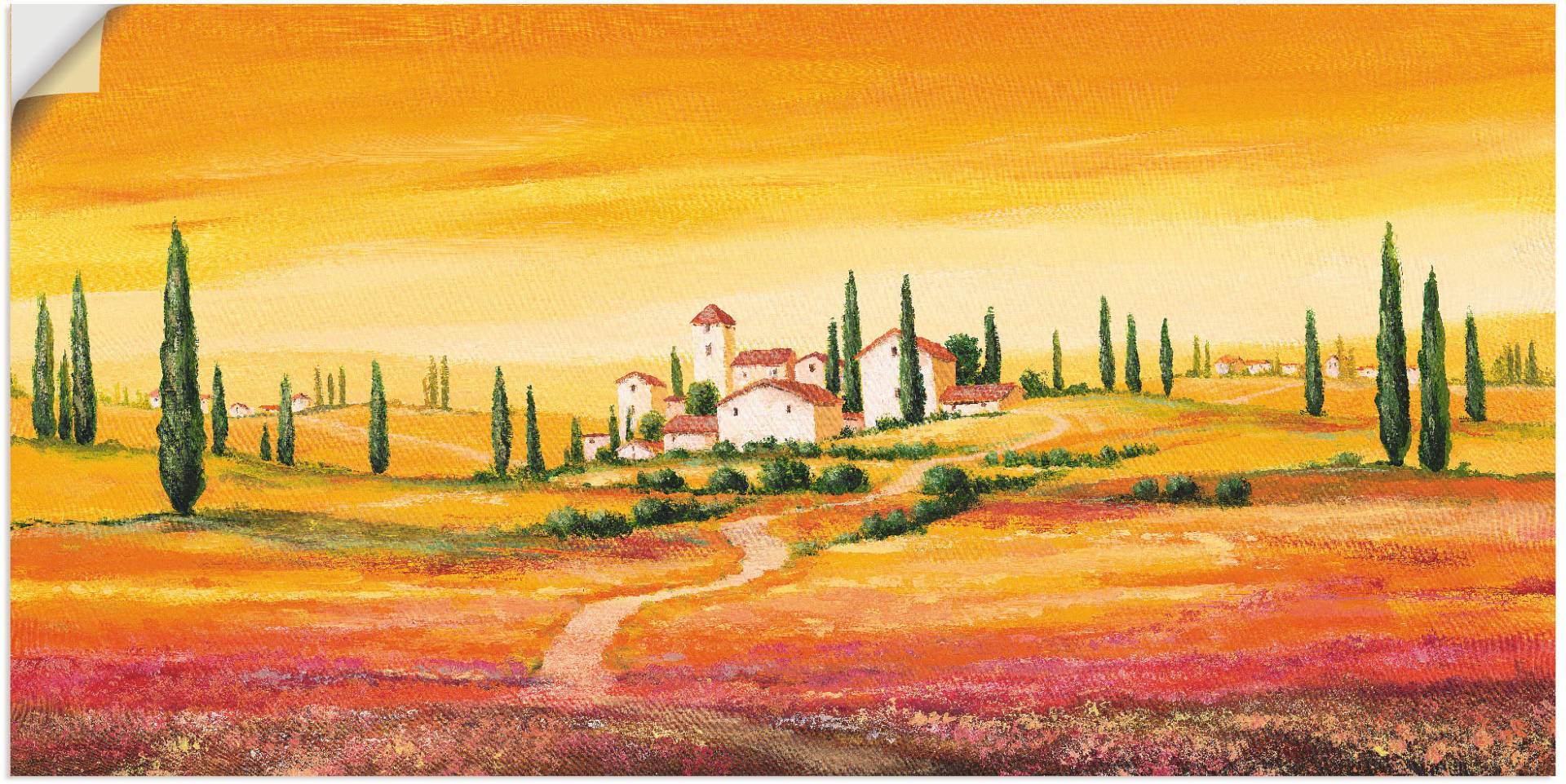 Artland Wandbild »Traumhafte toskanische Landschaft«, Europa, (1 St.), als Alubild, Outdoorbild, Leinwandbild, Poster, Wandaufkleber Artland Wandbild »Traumhafte toskanische Landschaft«, Europa, (1 St.), als Alubild, Outdoorbild, Leinwandbild, Poster, Wandaufkleber von Artland