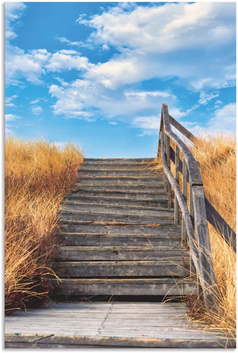 Artland Wandbild »Treppe Bohlenweg Insel Amrum«, Küstenbilder, (1 St.), als Poster, Wandaufkleber in verschied. Grössen von Artland