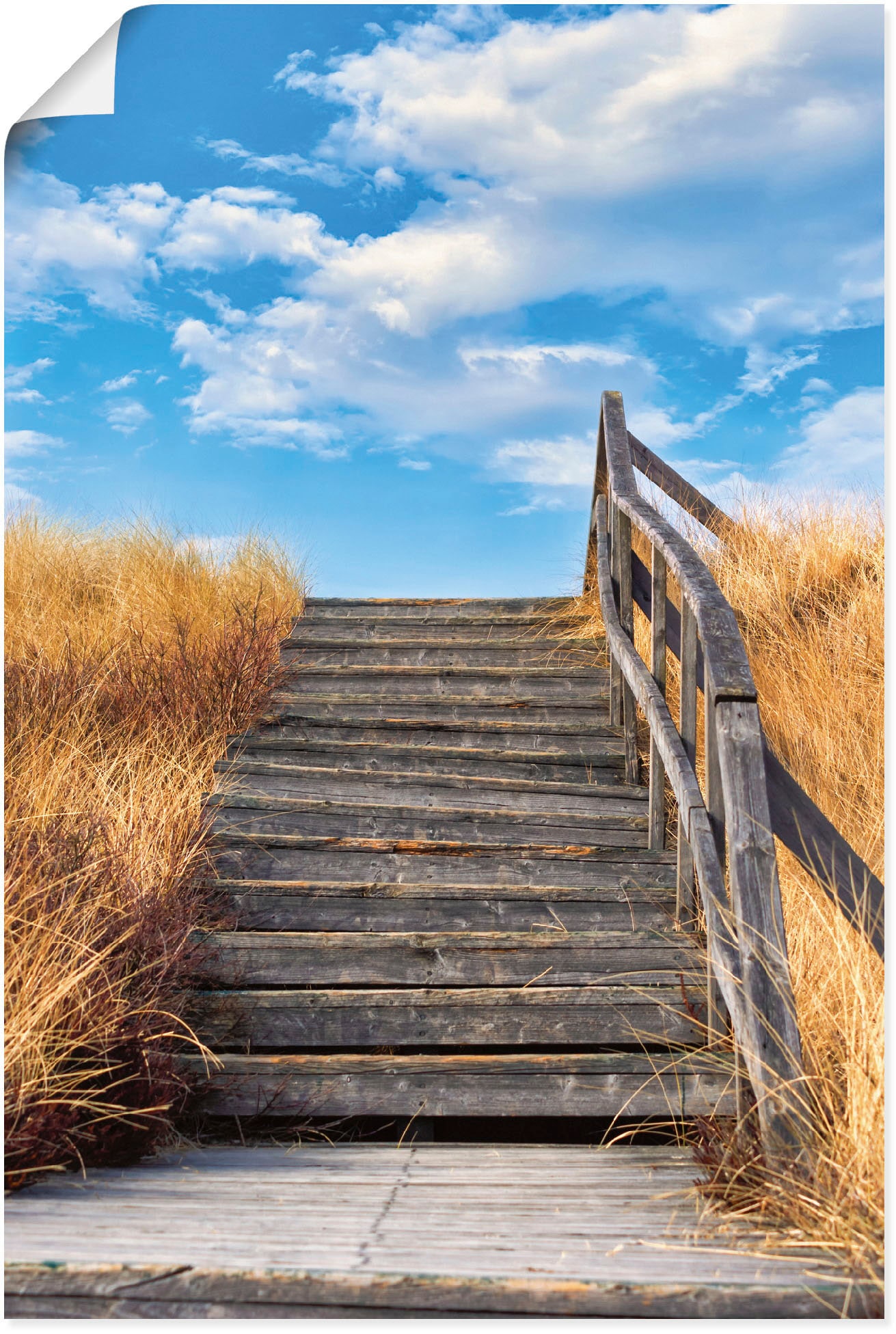 Artland Wandbild »Treppe Bohlenweg Insel Amrum«, Küstenbilder, (1 St.), als Poster, Wandaufkleber in verschied. Grössen von Artland