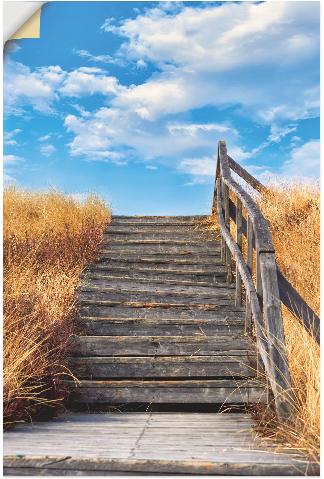 Artland Wandbild »Treppe Bohlenweg Insel Amrum«, Küstenbilder, (1 St.), als Poster, Wandaufkleber in verschied. Grössen von Artland